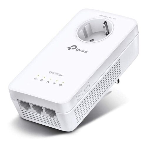 HOMEPLUG WIFI TP-LINK TL-WPA8631P CON PASSTHROUGH 3P GIGA WIFI AC1300 DUALBAND  300 Mbps at 2.4 GHz + 867 Mbps at 5 GHz, 1300 Mbps Powerline