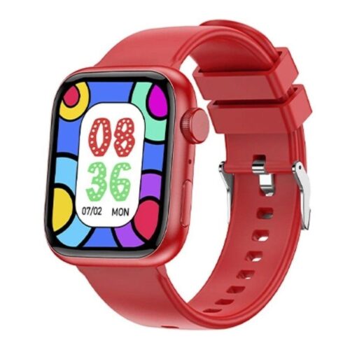 Smartwatch Forever IGo Watch 3 JW-500/ Notificaciones/ Frecuencia Cardíaca/ Rojo