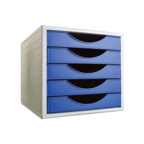 MÓDULO ECOGREEN 5 CAJONES FORMATO 340X270X260 MM AZUL ARCHIVO 2000 4005 AZ