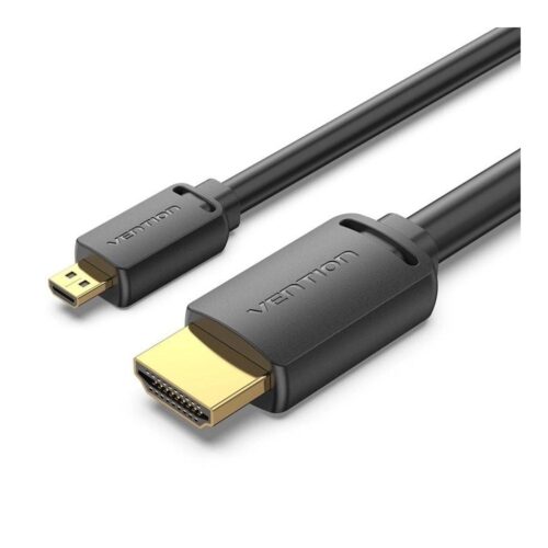 Cable Micro HDMI 2.0 4K Vention AGIBG/ HDMI Macho – Micro HDMI Macho/ 1.5m/ Negro