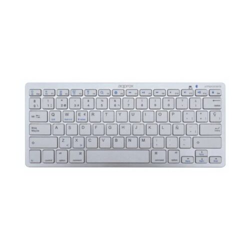 TECLADO APPROX APPMX300BTS BLUETOOTH 3.0 PLATEADO