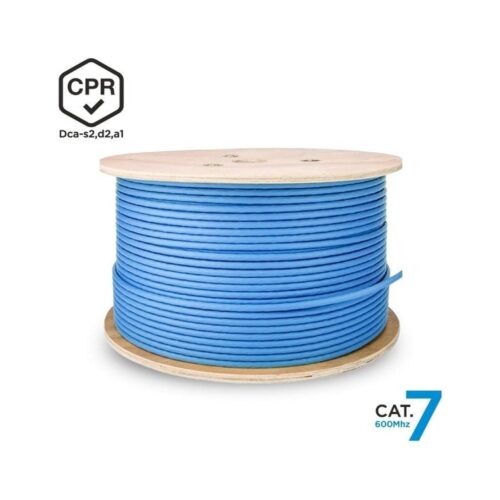 Bobina de Cable RJ45 SFTP AWG23 LSZH CPR Dca Aisens A146-0665 Cat.7/ 305m/ Azul