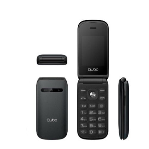 Teléfono Móvil Qubo X-209BKMKII para Personas Mayores/ Negro