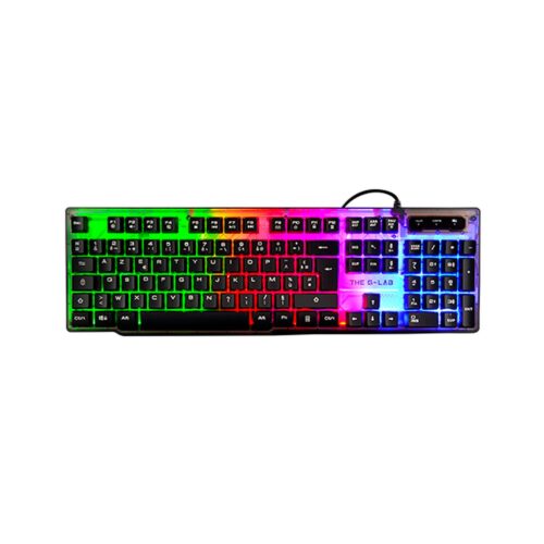 The G-Lab Keyz Neon teclado USB QWERTY Español Negro