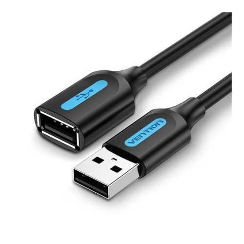 Cable Alargador USB 2.0 Vention CBIBH/ USB Macho – USB Hembra/ 480Mbps/ 2m/ Negro