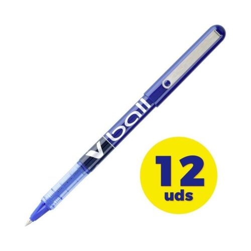 Caja de Bolígrafos de Tinta Líquida Pilot V-Ball NVB7A/ 12 unidades/ Azules