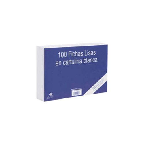 100 FICHAS DE CARTULINA LISA (125X75 MM) Nº 2 MARIOLA 3112L