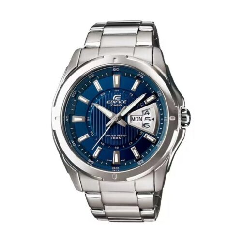 Reloj Analógico Casio Edifice Classic EF-129D-2AVEF/ 49mm/ Plata y Azul