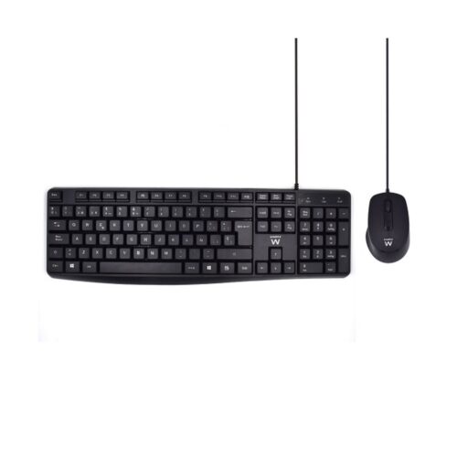 Ewent EW3006 teclado USB QWERTY Español Negro