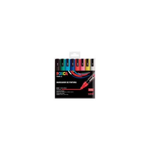 ESTUCHE 8 UDS. PC-5M BASIC POSCA UNIBALL 182634679