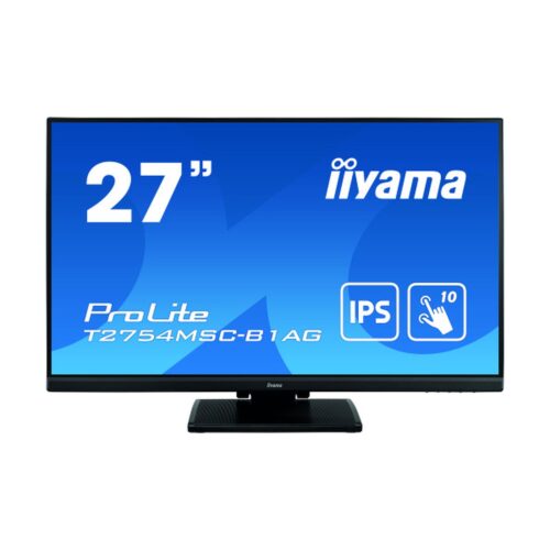 iiyama ProLite T2754MSC-B1AG monitor pantalla táctil 68,6 cm (27″) 1920 x 1080 Pixeles Multi-touch Multi-usuario Negro