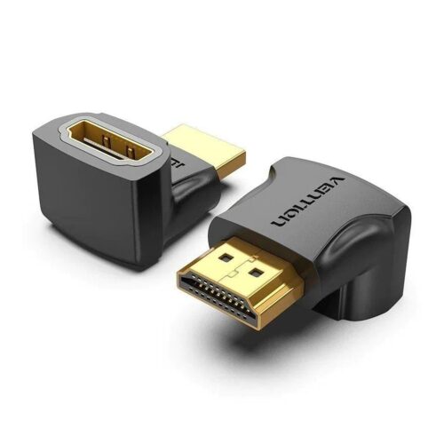 Adaptador HDMI 4K 270º Vention AINB0/ HDMI Macho – HDMI Hembra/ Pack 2 Uds