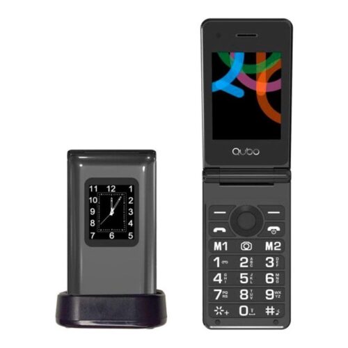 Teléfono Móvil Qubo X-28BKC para Personas Mayores/ Negro