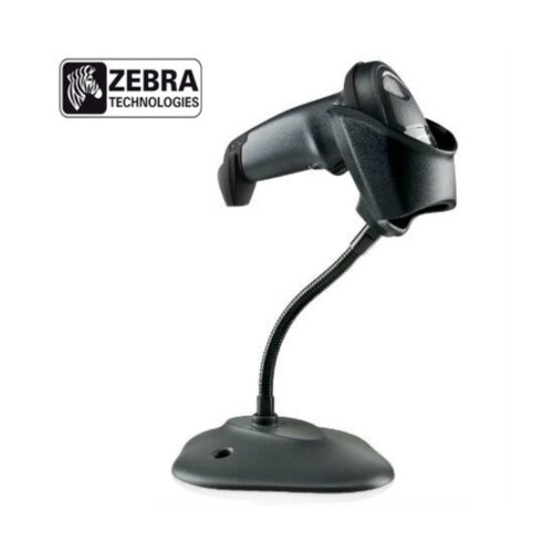 Zebra (Motorola Symbol) – Escáner de códigos de barras LI2208 – 1D – 547 escaneos/seg – USB – IMAGER – Con soporte – Negro