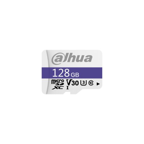 DAHUA MICROSD 128GB MICROSD CARD, READ SPEED UP TO 95 MB/S, WRITE SPEED UP TO 38 MB/S, SPEED CLASS C10, U3, V30, TBW 80TB (DHI-TF-C100/128GB)