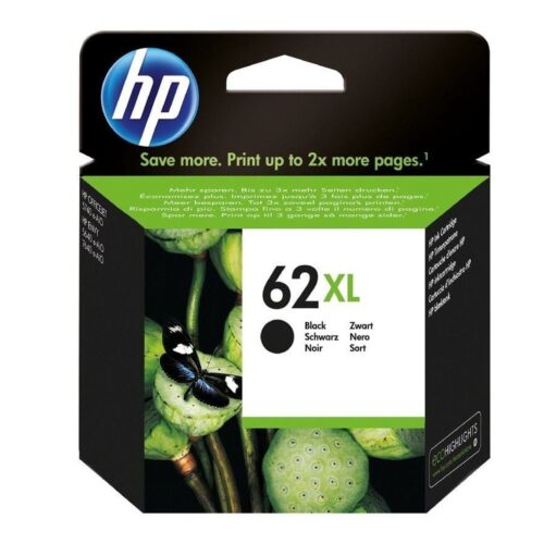 Cartucho de Tinta Original HP nº62 XL Alta Capacidad/ Negro