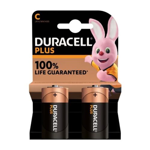 Pack de 2 Pilas C Duracell  LR14/ 1.5V/ Alcalinas