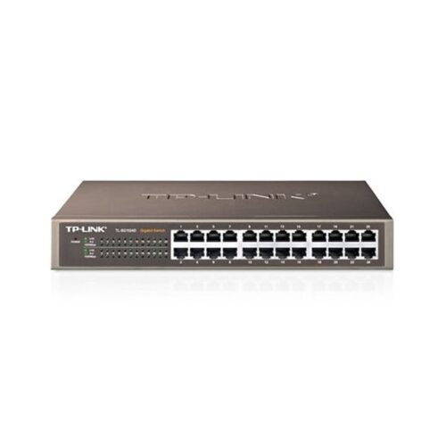 TPLINK – Switch 24P 10/100/1000 Mbps TL-SG1024D RJ-45 – Carcasa metálica – 13″