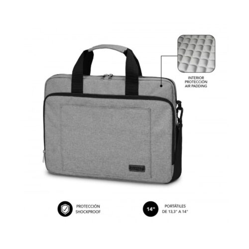 SUBBLIM Maletín Ordenador Air Padding Laptop bag 13,3-14″ Grey