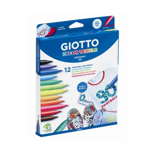 ESTUCHE 12 ROTULADORES GIOTTO DECO TEXTIL GIOTTO F49490000