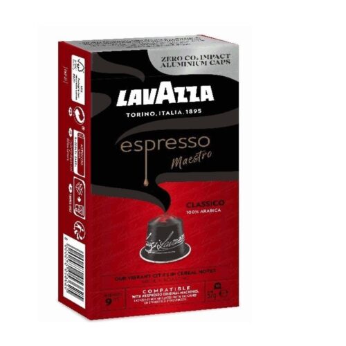 Cápsula Lavazza Espresso Maestro Clásico para cafeteras Nespresso/ Caja de 10