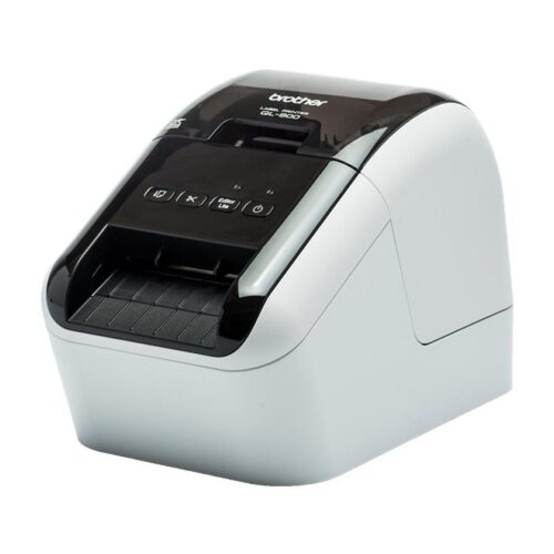 Impresora de Etiquetas Brother QL-800/ Térmica/ Ancho etiqueta 62mm/ USB/ Blanca y Negra