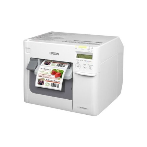 Epson ColorWorks C3500, Cter, Disp., USB, Ethernet, NiceLabel, blanco