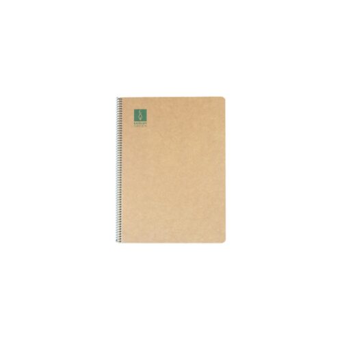 CUADERNO ESPIRAL DIN-A5 RECICLADO FSC 50 HOJAS 80G. HORIZONTAL CON MARGEN.GREEN ESCOLOFI 130210704