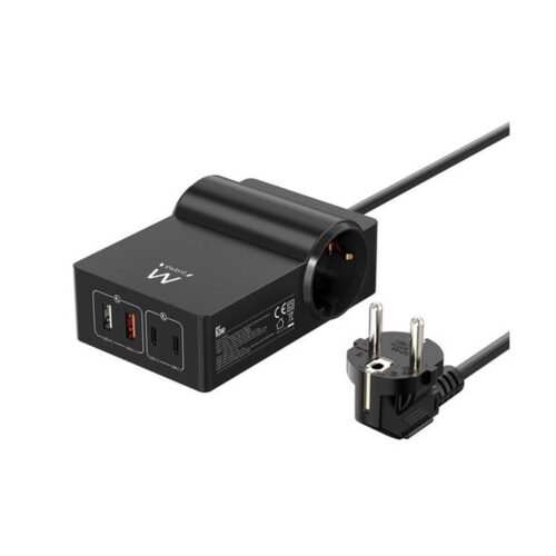 EWENT ESTACIÓN DE CARGA USB GAN FAST DE 65W 2 USB A Y 2 USB C