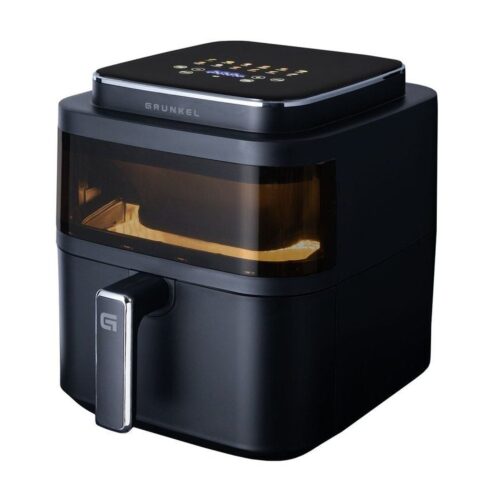 Freidora por Aire / Sin Aceite Grunkel Black Light Fryer/ 1400W/ Capacidad 6L