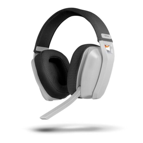 Auriculares Gaming Inalámbricos con Micrófono Krom Kanji/ Bluetooth/ USB 2.0/ Blancos