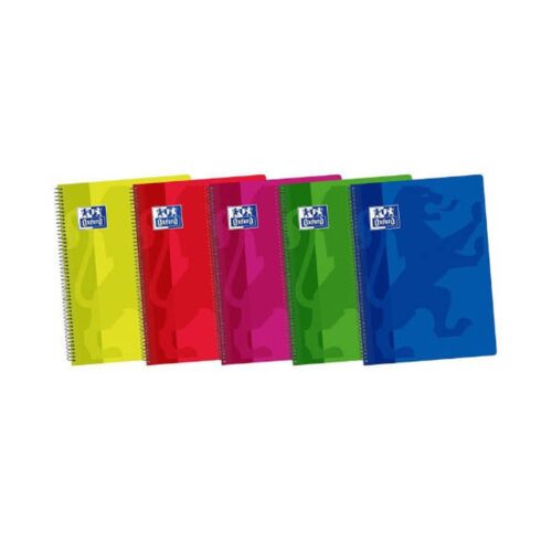 CUADERNO TAPA PLASTICO 4º 80 HOJAS 4X4 COLORES SURTIDOS OXFORD 400044180