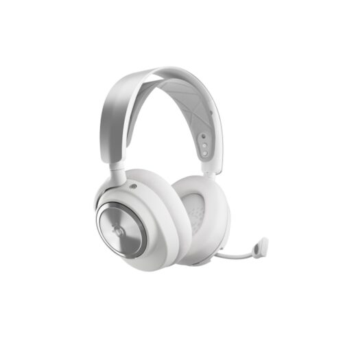 Steelseries Arctis Nova Pro Wireless Auriculares Inalámbrico y alámbrico Diadema Juego Bluetooth Plata, Blanco