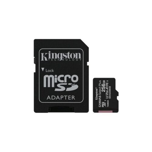 Kingston Tarjeta Micro SDHC 256GB Clase 10 100MB/s Canvas Select Plus