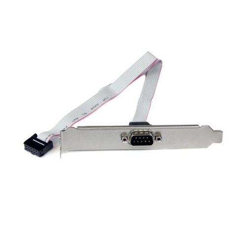 StarTech.com Adaptador de 40cm de Header Bracket Serie DB9 RS232 a IDC 10 Pines para Placa Base – Cabezal Serial