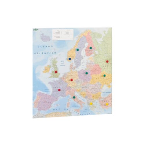 MAPA EUROPA PLASTIFICADO SIN MARCO ENROLLADO 119X93 CM. FAIBO 163G