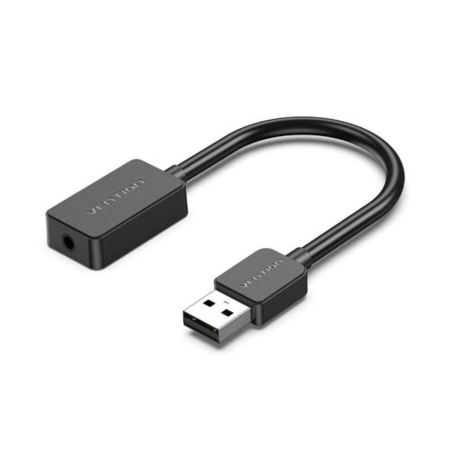 Tarjeta de Sonido Vention CDZB0/ USB Macho – 1x Jack 3.5 Hembra