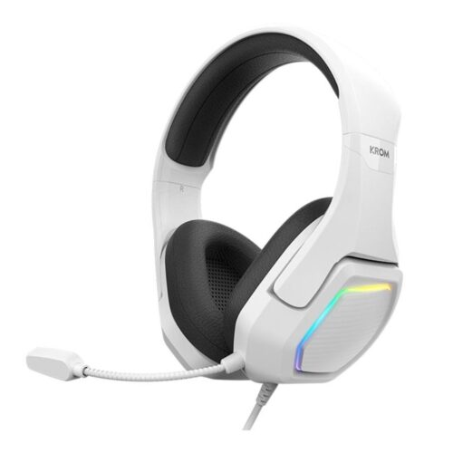 Auriculares Gaming con Micrófono Krom Kopa 7.1/ USB 2.0/ Blancos