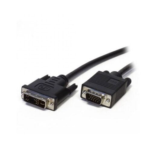 Cable DVI 3GO CDVIVGA/ DVI-I Macho – HD DSUB Macho/ 2m/ Negro