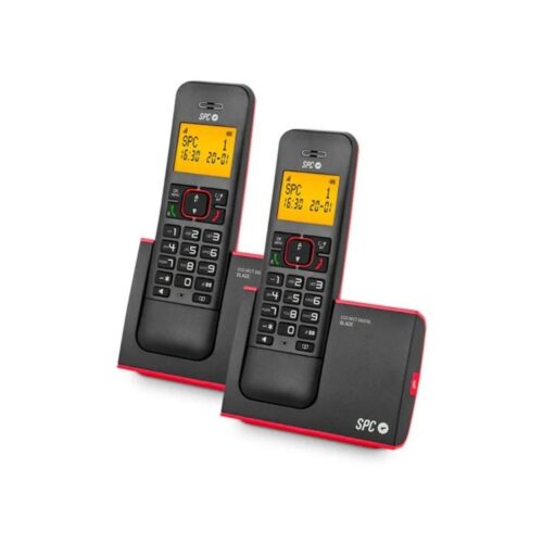 Teléfono Inalámbrico SPC Blade 7292RC2/ Pack DUO/ Rojo y Negro