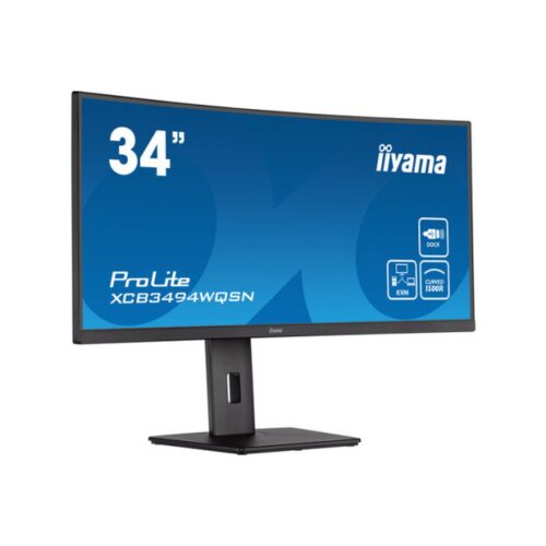 iiyama ProLite XCB3494WQSN-B5 LED display 86,4 cm (34″) 3440 x 1440 Pixeles UltraWide Quad HD Negro