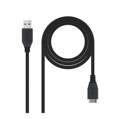 Nanocable – Cable USB 3.0 de 1m conexión A/M-MICRO B/M – Para discos duros externos, etc