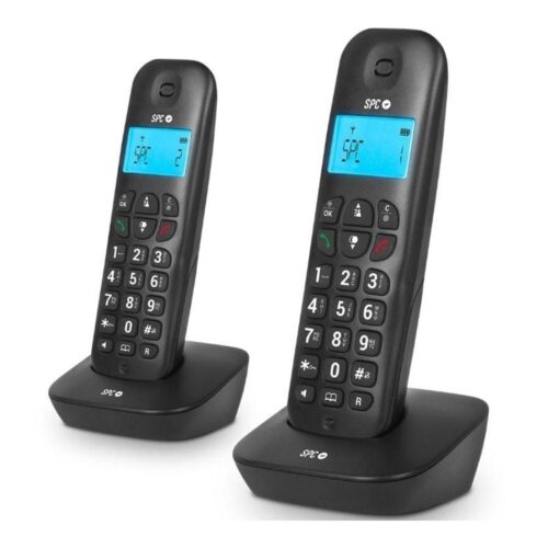 Teléfono Inalámbrico SPC Air Pro Duo 7302N/ Pack DUO/ Negro