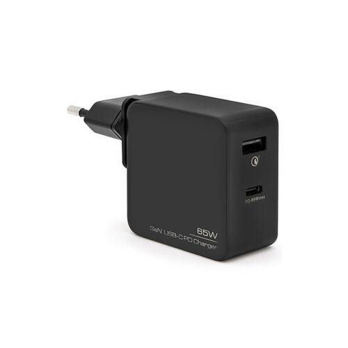 BLUESTORK CARGADOR ULTRACOMPACTO USB-C 65W TECNOLOGIA GAN NEGRO