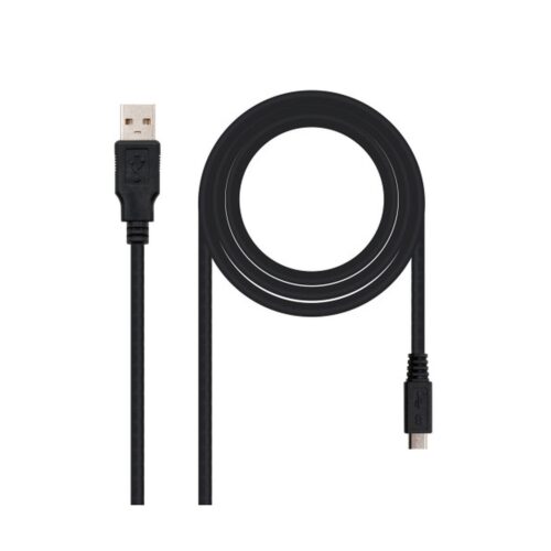 Nanocable – Cable USB 2.0 de 3m conexión A/M-MICRO USB B/M para carga/datos Smartphones, Tablets, etc