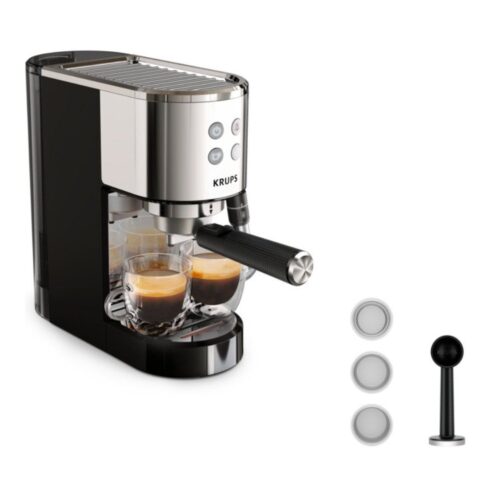 Cafetera Expreso Krups Virtuoso/ 1400W/ 15 Bares/ Plata