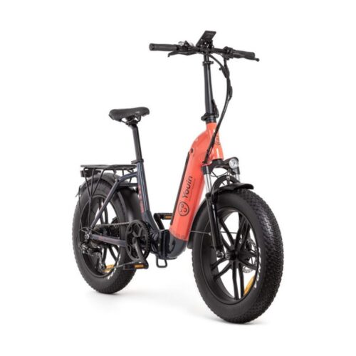 EBIKE  LUXOR – URBAN – FAT 20” X 4 – BAT. INTEGRADA Y EXTRAIBLE – NEGRO/CORAL