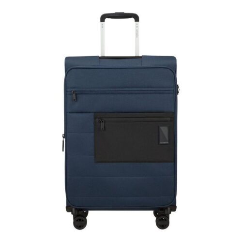 Maleta Mediana Samsonite Vaycay Spinner Expansible 66cm/ 66x43x30cm/ 4 Ruedas/ Azul Marino