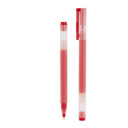 Bolígrafos de Tinta de Gel Xiaomi Mi High-Capacity Gel Pen/ 10 unidades/ Rojos