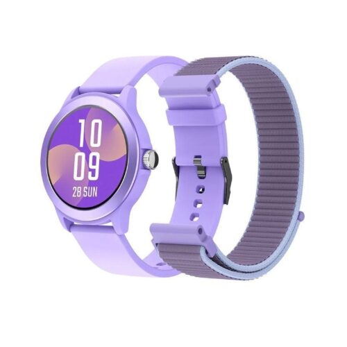 Smartwatch SPC Smartee Duo Vivo 9651T/ Notificaciones/ Frecuencia Cardíaca/ Púrpura/ Incluye Correa Extra